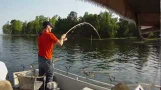 Santee Cooper April crappie fishingspider rigging [upl. by Rehtnug]