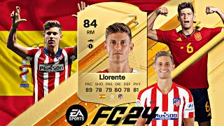 MOST VERSATILE CARD IN THE GAME🤔🇪🇸  84 RATED GOLD RARE MARCOS LLORENTE PLAYER REVIEW  EAFC 24 [upl. by Cyprio]