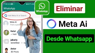 Cómo eliminar Meta Ai de Whatsapp [upl. by Brendan195]