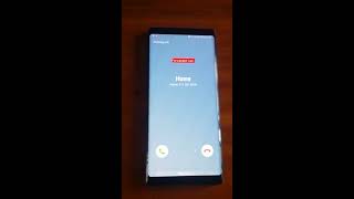 Forwarded Call Notification FCN app running on Galaxy Note8 [upl. by Tarabar208]