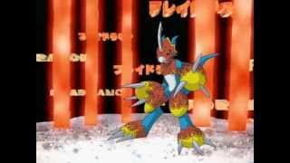 Digimon 02  Flamedramon VS Monochromon PTPT [upl. by Acilef]