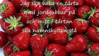 Majas alfabet J  Jordgubbe med text [upl. by Ahsyla]