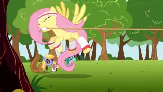 Fluttershys Training Montage  My Little Pony Friendship Is Magic  Season 2 [upl. by Ariada]