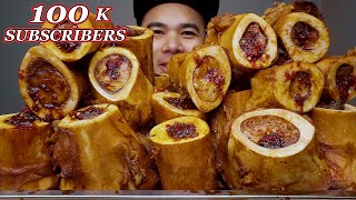 BRAISED BEEF BONE MARROW  100K Subscribers  MUKBANG ASMR [upl. by Heinrik]