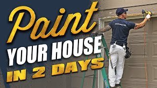 2 Day Home Repaint Exterior Painting Fast [upl. by Hakym]