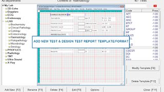 eLab  Add a new test  design report template [upl. by Caraviello]