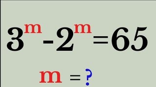 A Nice Exponential Math Olympiad Problem How to solve for m [upl. by Tenrag]