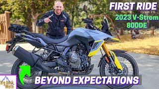 First Ride Vlog  2023 Suzuki VStrom 800DE on amp off road [upl. by Rexanna2]