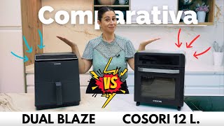 🍟 Freidora Cosori DUAL BLAZE vs Freidora de Aire COSORI 12 L ¿Cuál es la MEJOR OPCIÓN 🤨 [upl. by Wivestad669]