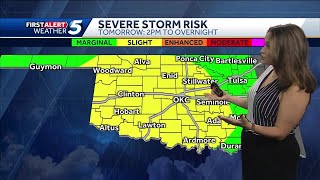 TIMELINE Severe weather possible for Oklahoma on Sunday [upl. by Parris]