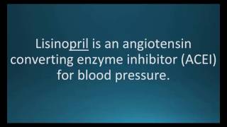 How to pronounce lisinopril Zestril Memorizing Pharmacology Flashcard [upl. by Gnuhc]