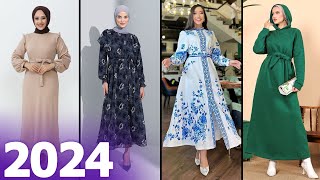 Moda Nisa 2024 Tesettür Elbise Modelleri  İlkbahar Yaz  Trend Dresses  Hijab Kleider  Dress [upl. by Isoais]