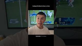 Cowboys Fan Reacts to loss vs Lions NFL Week 6 [upl. by Aiksas]