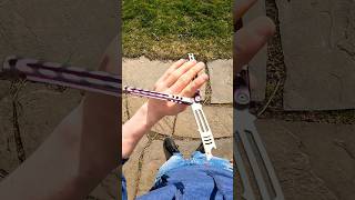 Basic Balisong Combo balisong butterflyknife trainer fidgettoys toy shortsfeed short trick [upl. by Naivaf685]