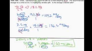 Pediatric Dosage Calculations by Weight Part 1 Is an Order Safe [upl. by Saxet]