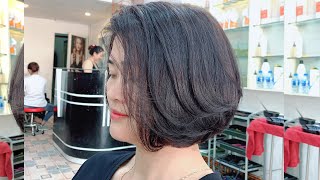 Bob haircut 2  ตัดผมบ๊อบ ดูสดใส มีสไตล์ By Hair Cut [upl. by Bezanson]