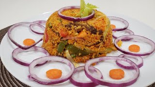 How to prepare luxury gari fortorcrowd pleasing gari jollof recipe [upl. by Mariande]