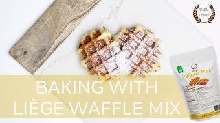 Baking With Liège Waffle Mix  Pearl Sugar Recipe  WafflePantrycom [upl. by Ennairoc]