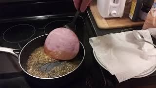 Frying Ham Steak [upl. by Albie]