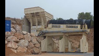 Hercules HT182 heavy duty trommel installation in France [upl. by Down]