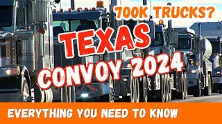 BREAKING Giant Trucker Convoy Takes Texas by Storm What is Happening in America [upl. by Ferde]