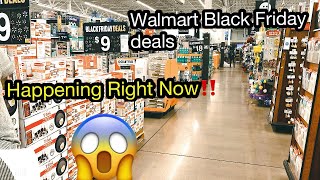 WALMART BLACK FRIDAY WALKTHROUGH‼️HAPPENING RIGHT NOW [upl. by Alys891]