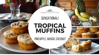 Easy TROPICAL MUFFINS Recipe [upl. by Frieda]