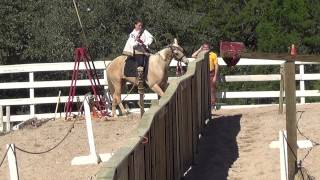 Jousting  Arien Shipe runs the MSA course at quotLysts on the Lake 2013quot [upl. by Ymor]