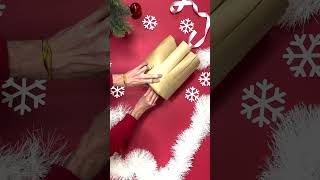 Tuto papier cadeau  comment emballer un cadeau cylindrique  🎁 papiercadeau giftwrapping [upl. by Neumeyer]