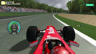 rFactor F1 2000  Michael Schumacher race at Hockenheimring  INSANE V10 PURE SOUND [upl. by Hare]