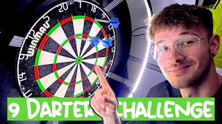 9 DARTER CHALLENGE🔥🎯🤯 bei 301 Punkten [upl. by Walling993]