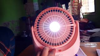 JYSUPER JY1881 Mini rechargeable fan prize 600 to 800 Bangla review Fan review [upl. by Rausch]