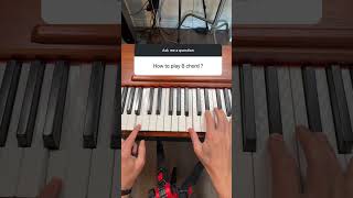 B Major Chord on Piano [upl. by Ttevy619]