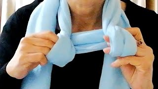 ♥【ストールの巻き方】フロントループアレンジ４ how to wear a scarf with front loop 4 ways [upl. by Enialem]