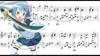 Decretum  Piano  Puella Magi Madoka Magica Sheet music [upl. by Orva]