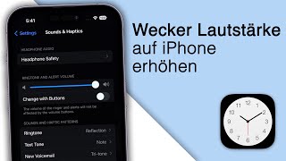 iPhone Klingelton amp Wecker Lautstärke erhöhen 2023 [upl. by Cheung]