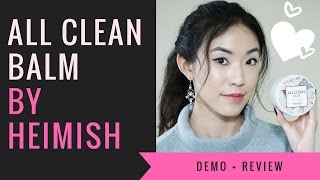 Heimish All Clean Balm  Review  Demo [upl. by Aineg]