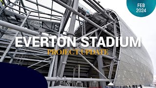 BarrelClad Roof Takes Shape At Everton Stadium [upl. by Anividul]