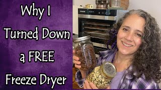 Freeze Drying Vs Dehydrating Part 2 [upl. by Meras382]