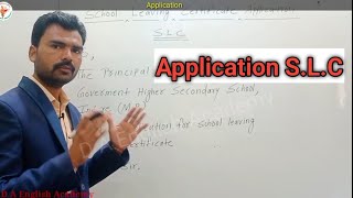 SLC Application for Classes9th 10th 11th 12th Application writing  English with Anand sir [upl. by Ycnaf]