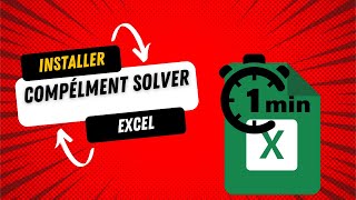 Ajouter le Complément Solveur Sous Excel [upl. by Thain]