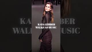 Kaia Gerber A Stride into Fashion Elegance  Model Walk Analysis🔥shortskaiagerbermodelfashion [upl. by Atinrahs3]