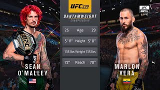 🔴 UFC 299 Sean OMalley vs Marlon Chito Vera 2  Full Fight amp Highlights  Bantamweight Title Bout [upl. by Aisyram]