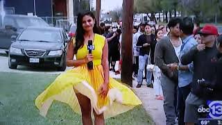 News Reporters Dress Blows Up On LIVE TV [upl. by Arrekahs]