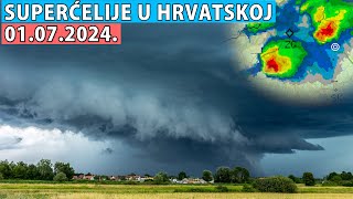 Moj najbolji lov na superćelijske oluje 01072024  Storm chasing u Hrvatskoj SEZONA 2024  E02 [upl. by Sibell282]