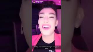 James Charles singing Taste by Tyga [upl. by Idham]