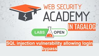 SQL injection vulnerability allowing login bypass  Portswigger Academy [upl. by Godspeed]