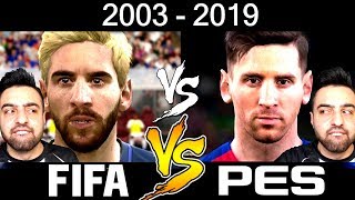 RONALDO  MESSİ  NEYMAR  FİFA VS PES  2003 DEN 2019 A KADAR [upl. by Thordis]