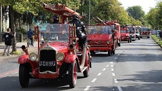 Sappemeer  Rondrit met brandweer oldtimers door Hoogezand Sappemeer [upl. by Ebbie]