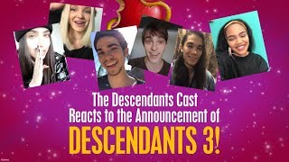 Cast Reactions 🙌 😍  Descendants 3 [upl. by Esya]